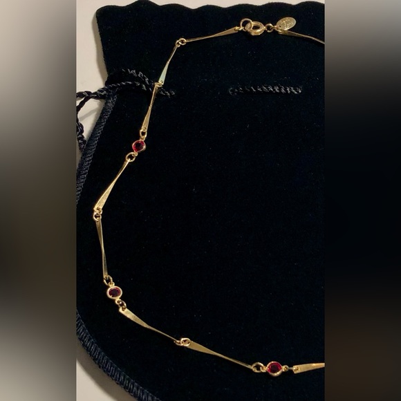 Jewels by Park Lane Gold-Tone Birthstone Necklace (July) - Picture 5 of 10